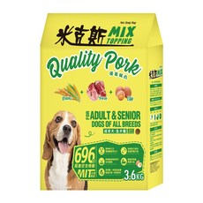 MIX 米克斯 全犬基礎乾狗糧 全穀, 1個, 3.6kg, 豬
