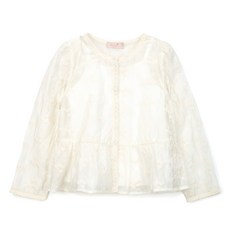 Perimitz 兒童刺繡蕾絲襯衫套裝 P2611B351