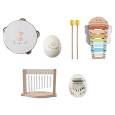 Lala Jelly 原木樂器5件組, 混合色, 1套