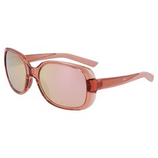 NIKE 耐吉 Oversized S M 太陽眼鏡 FD5094-668, 玫瑰粉 + 玫瑰金鏡面, 1個