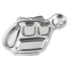 Tirititi 不鏽鋼飛機餐盤, 單一顏色, 1個, 單品
