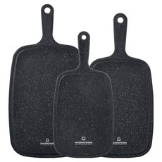 WAGENSTEIGER 大理石紋手持型砧板3件組, 1套, 砧板 小 + 中 + 大