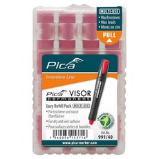 Pica VIZAR 永久性麥克筆用替芯 紅色 991 / 40, 1個