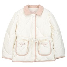 페리미츠 아동용 플라워 배색 누빔 점퍼 P2612J06306