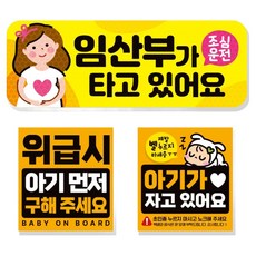 제제데코 고휘도 반사 리무버블 탈부착 자석 차량스티커 아기용 3종 세트, 012 임산부가타고있어요, 1세트