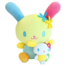 매니어리틀 토끼 안은 우사하나 인형, 1개, 혼합색상, 28cm