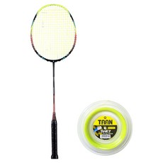 Kawasaki 川崎羽球拍 NEZHA 35 綠色 穿線 Tank7 螢光黃 穿線服務套組, 1套, 單一商品