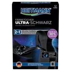 하이트만 검은옷 세탁시트 블랙, 12개입, 1개