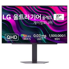 LG전자 QHD 울트라기어 올레드 게이밍 모니터 방문설치, 67.3cm, 27GX704A