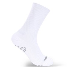 Crocodile 鱷魚 跑步緩震防滑長筒運動襪, 1個, 白色