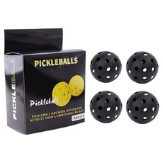 Fixmall 匹克球 40孔 4入, 黑色, 1個