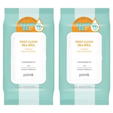포인트앤 딥 클린 올킬 클렌징 티슈, 80매입, 445g, 2개