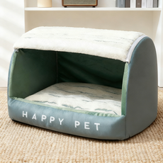 허니버블 반려동물 입체 아치형 동굴 하우스, 그린, 1개