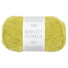 보스텟 알파카 뜨개실 50g, 1개, 9825 써니 라임