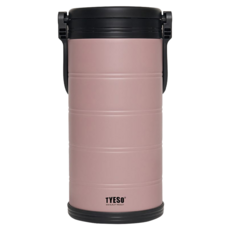 TYESO 泰碩 304不鏽鋼大容量手提冰桶, 藕粉色, 1個, 6.6L