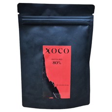 XOCO 마얀 레드 80% 코인 커버춰 초콜릿, 60g, 1개