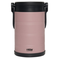 TYESO 泰碩 304不鏽鋼大容量手提冰桶, 藕粉色, 1個, 5L