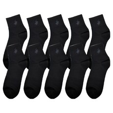 BEVERLY HILLS POLO CLUB 比佛利保羅 男士中筒Logo襪10雙