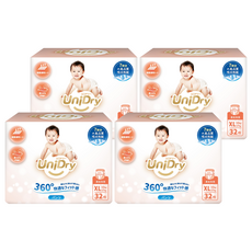 UniDry 優力寶 奢柔優選抱抱褲/褲型尿布 12~17kg, 128個, 特大碼 (XL)