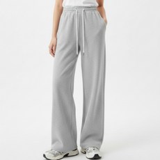 Goodif 女款四季寬版運動鬆緊長褲