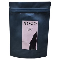 XOCO 니카 브라운 65% 코인 커버춰 초콜릿, 60g, 1개