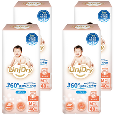 UniDry 優力寶 奢柔優選抱抱褲/褲型尿布 6~11kg, 160個, 中碼 (M)