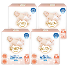 UniDry 優力寶 奢柔優選黏貼型尿布 4~8kg, 248個, 小碼 (S)