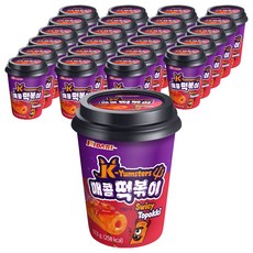 키다리식품 K Yumsters 매콤 떡볶이, 113g, 24개