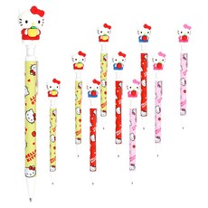 三麗鷗 Hello Kitty 公仔自動鉛筆 隨機出貨, 10個, 0.5mm