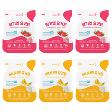 Naeiae 凍乾水果優格塊, 草莓 + 香蕉, 96g, 1套