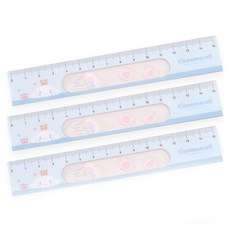 산리오 캐릭터 쉐이커 눈금자 15cm, 시나모롤, 3개