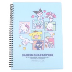 산리오 스프링 악보 화일 A4 40p, 1개, Blue