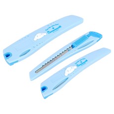 바이하츠 시나모롤 컷터칼 소 2p + 컷터칼 대 세트, 1세트