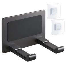 이고다 모노 호텔식 선정리 욕실 드라이기 거치대, 1개, 다크그레이