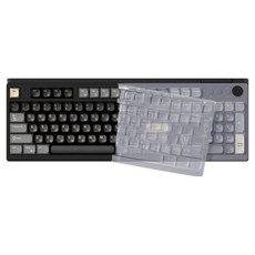 한성컴퓨터 OfficeMaster 멤브레인 저소음 키스킨 볼륨노브 LED 사무용 풀배열 유선 키보드, GK101, 로얄블랙, 제조사축