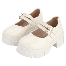 메리 쌍반도 통굽 구두