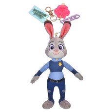 Disney STORE 動物方城市2 茱蒂 絨毛鑰匙圈, 混合色, 1個, 28.5cm