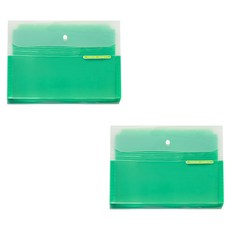 ECO Chungwoon 彩色擴充文件夾, 淺綠色, 2個