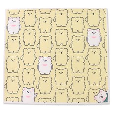 아이엔피 다용도 디자인 미니 코팅깔지 말랑곰친구 16.5 x 18cm, 1개, 250개입