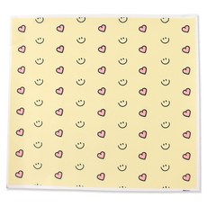 아이엔피 다용도 디자인 미니 코팅깔지 미소하트 16.5 x 18cm, 1개, 100개입