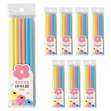 Joseonmunbanggu 花朵造型鉛筆6件組 HB, 混合顏色, 8套