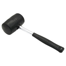 모모 캠핑용 고무망치 300g, 블랙, 1개