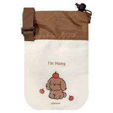 유비맘 보온보냉 물통 파우치, 몽이 Beige