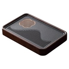 小麥購物 簡約中式復古泡茶盤 38 x 25cm K065, 觀雲, 1個