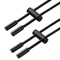 코오미 바지 후드 고탄력 셀프 교체 허리 밴드 5W0968, 2개, 블랙