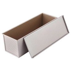 CHEFMADE 學廚 不沾條紋吐司模 1.2kg + 附蓋套組, 1個