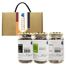 산해랑 프리미엄 수제 전통차 3종 선물세트, 1세트, 도라지차 + 우엉차 + 작두콩차