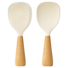 루꼴라 스탠딩 주걱 2종 세트, 투명, 화이트, 1세트