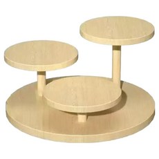 Mints Mom 原木圓形展示架, 單一顏色, 1個