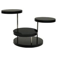 민쓰맘 아크릴 진열대 3단 71.5g, 블랙, 1개